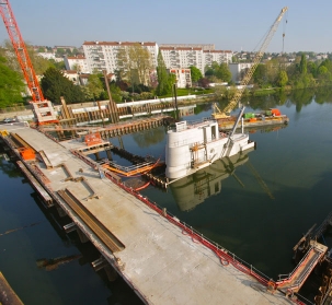 Chatou river barrage
