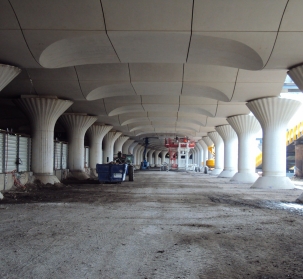 Decking over tracks at Paris Austerlitz station