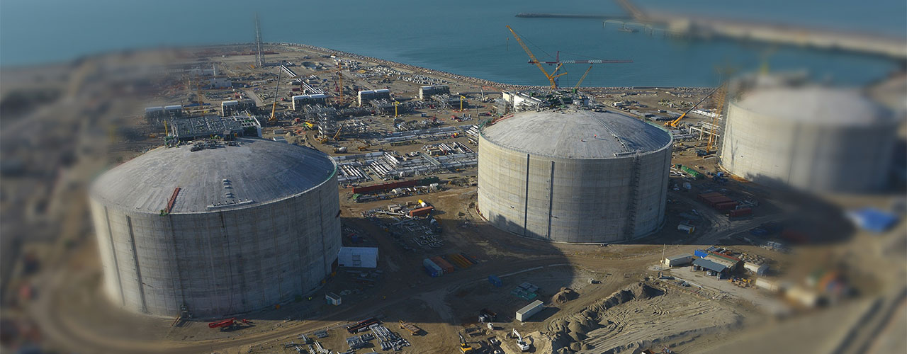 Dunkirk LNG tanks