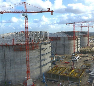 Dunkirk LNG tanks