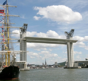 Flaubert Bridge in Rouen