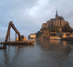 Rétablissement du caractère maritime du Mont-Saint-Michel 